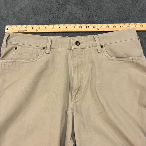 Timberland PRO Khaki Button Zipper Belt Loops Pockets Workwear Shorts Mens Sz 38 - Picture 6 of 10